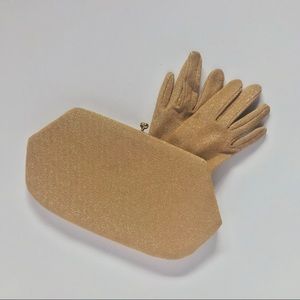 Gold Clutch and Matching Gloves ✨